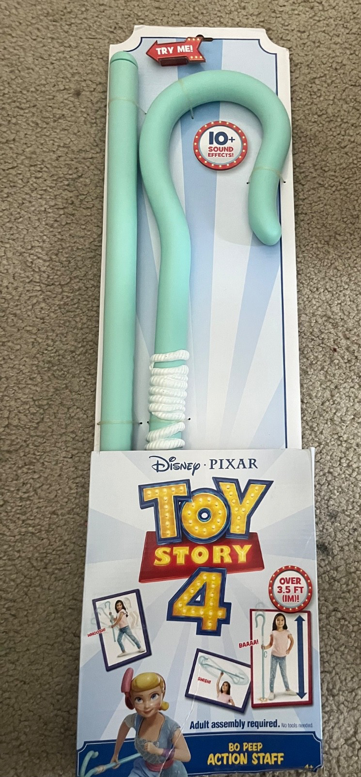 Disney/Pixar Toy Story 4 Bo Peep Action Staff Giocattolo a grandezza naturale per ragazze - 3 piedi/1 m