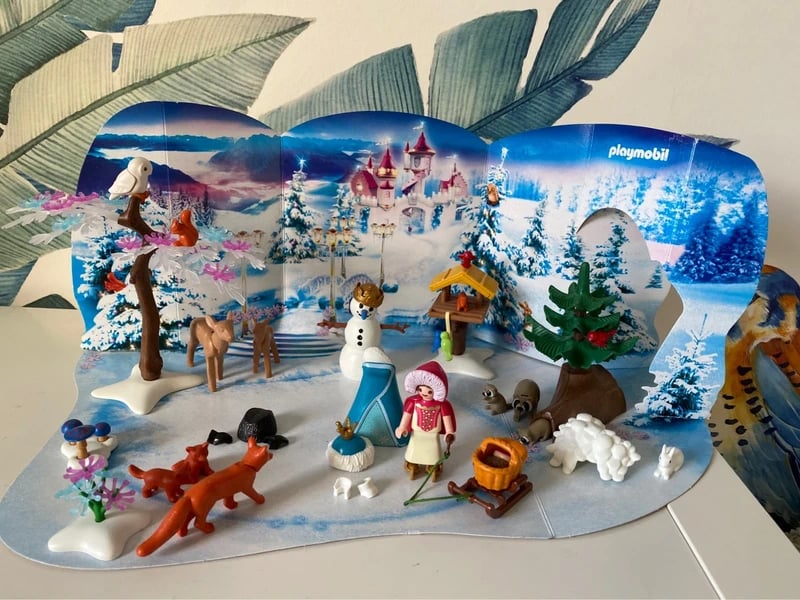 Playmobil scène enneigée