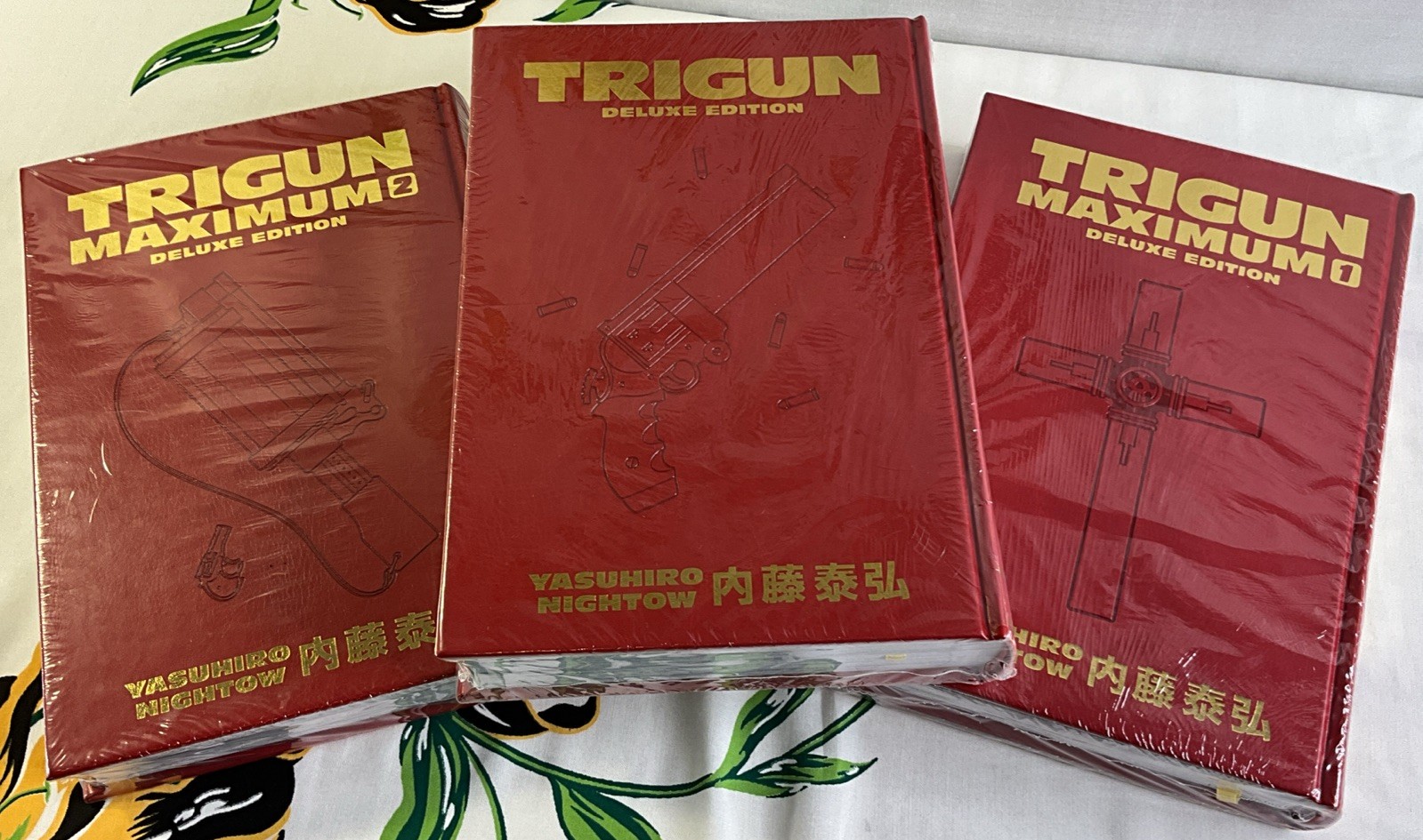 Trigun Deluxe sigillato copertina rigida lotto 0 1 2