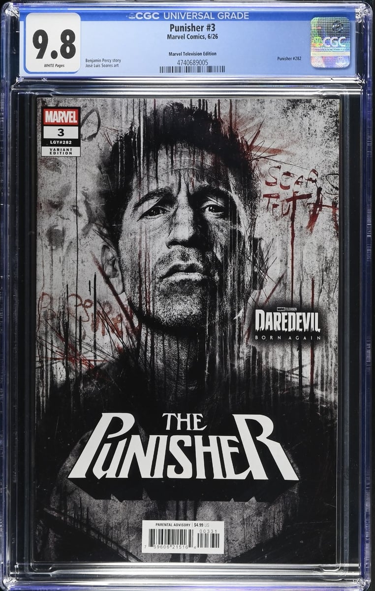 The Punisher #3 - Copertina variante Marvel Television (1° stampa) - CGC 9.8