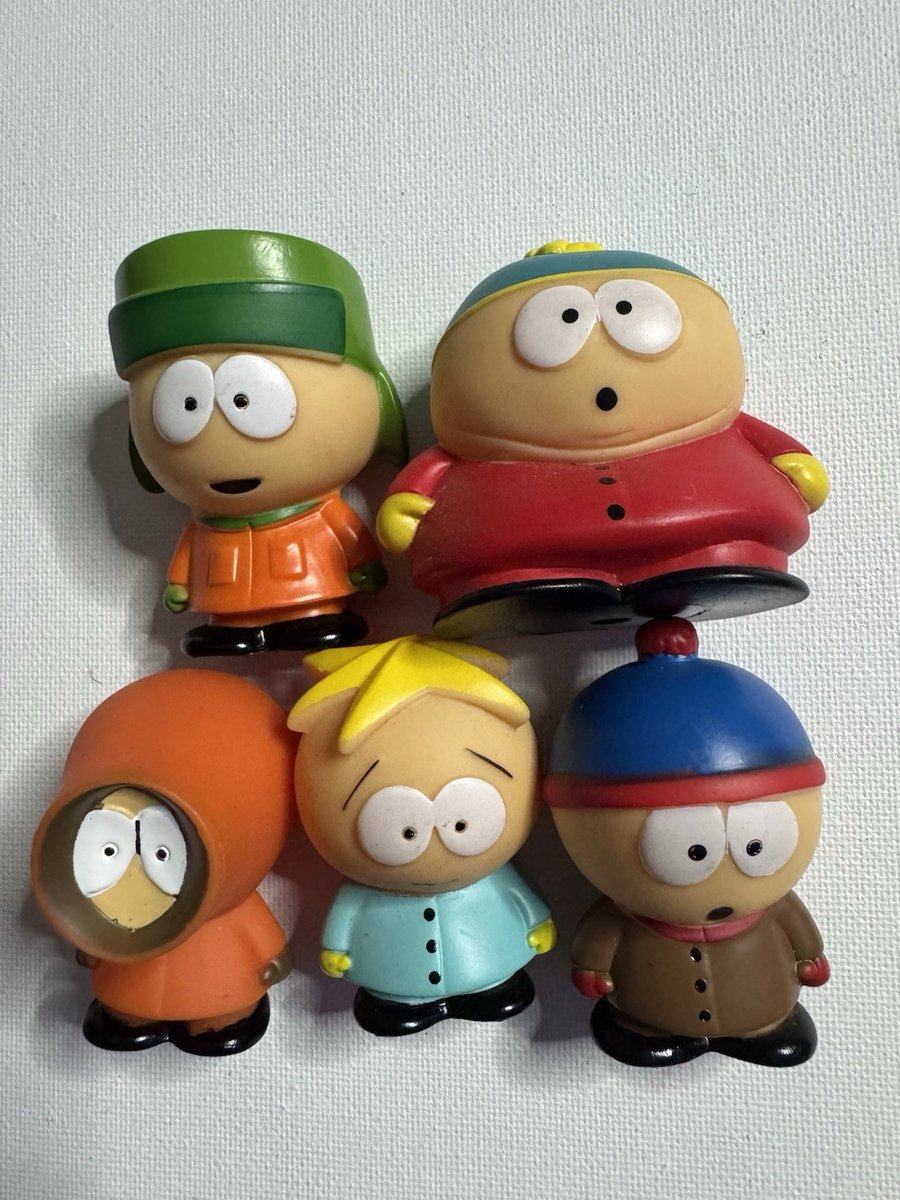 Set 5 minifigure personaggio South Park Stan Kyle Kenny Cartman Butters