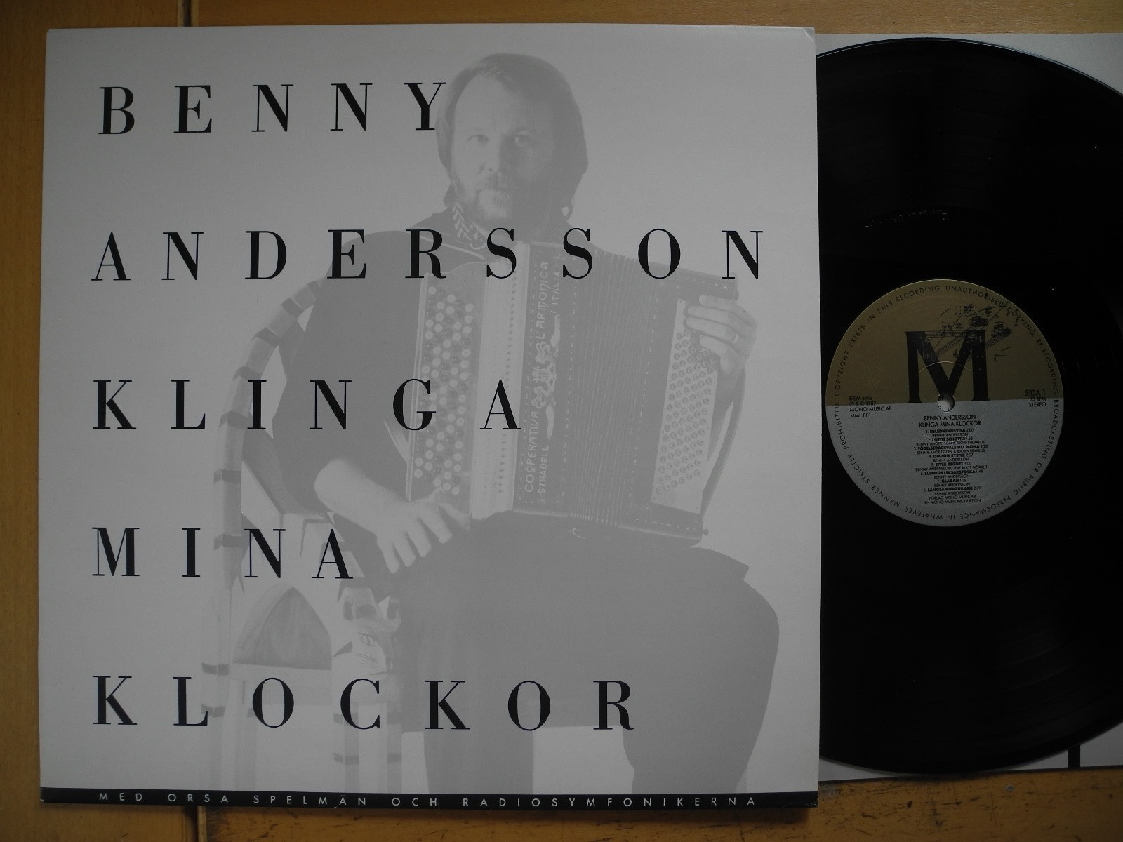 BENNY ANDERSSON/Abba Klinga Mina Klockor LP 1987 EX+