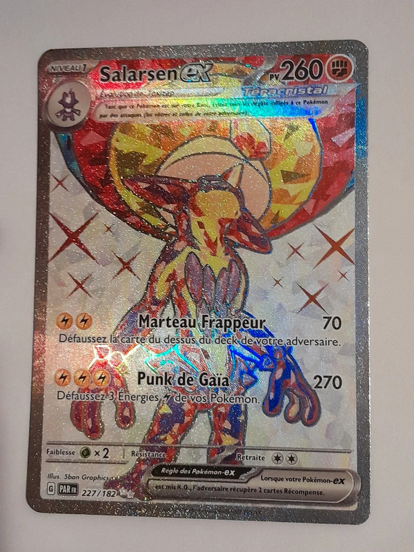 Carte Pokémon Salarsen EX 227/182 PAR
