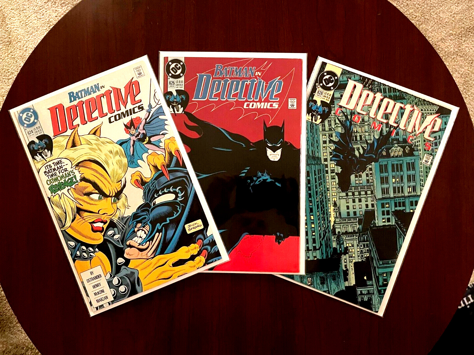 (Lotto di 3 fumetti) Detective Comics #624 #625 #626 (DC 1990) Batman 1° mattatoio