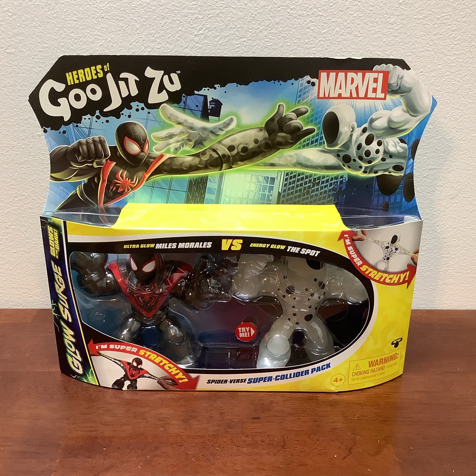 Heroes of Goo Jit Zu Glow Surge Marvel Spider-Verse Miles Morales vs The Spot