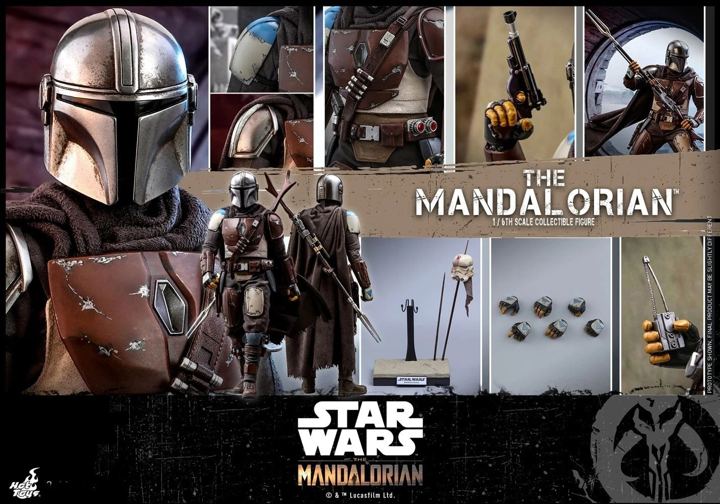 Hot Toys TMS007 Star Wars Il Mandaloriano Pre-Beskar Modellino Scala 1:6