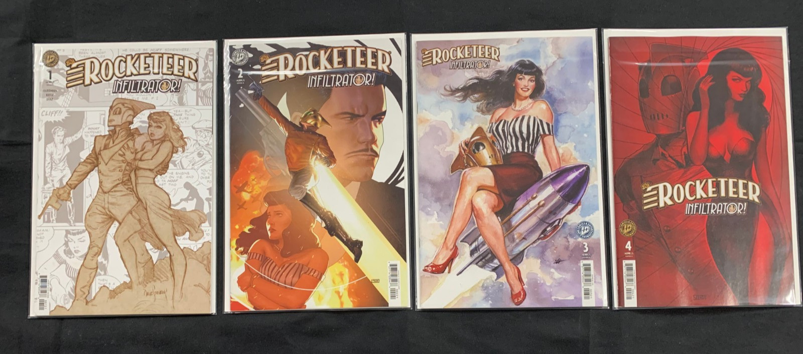 THE ROCKETEER INFILTATOR #1-4 SET B COVER IDW COMICS 2026