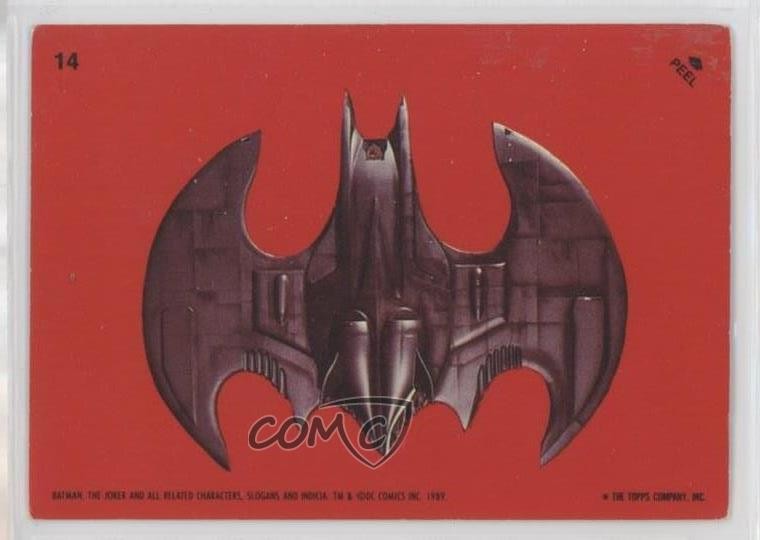 1989 Topps Batman Stickers Batwing #14 0q0m