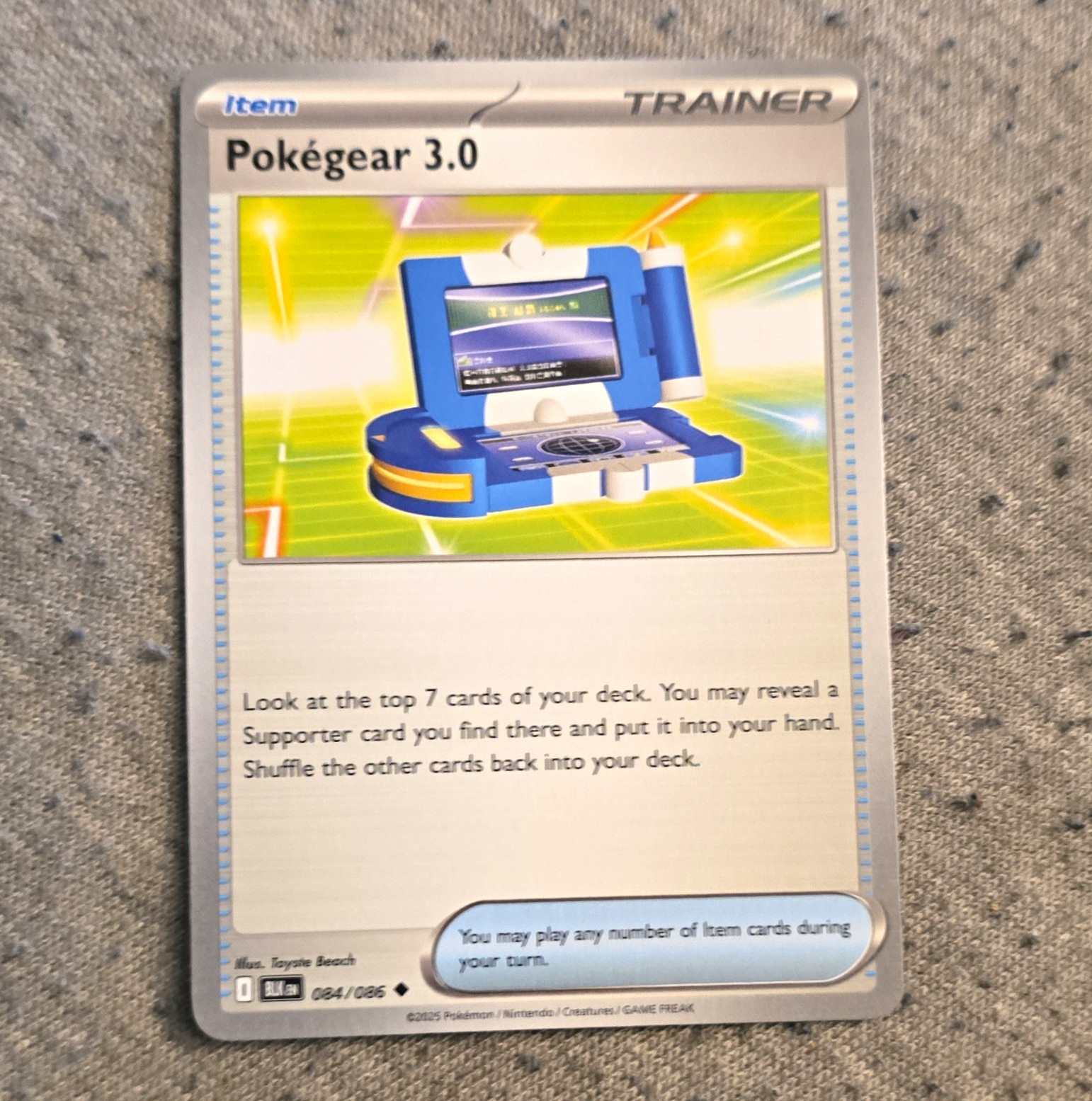 Pokégear 3.0 084/086 Bianco e Nero Allenatore Non Comune-Articolo Inglese 2012 Regolare