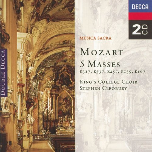 WOLFGANG AMADEUS MOZART - Mozart: 5 Masses: K317, K337, K257, K139, K167 - 2 CD