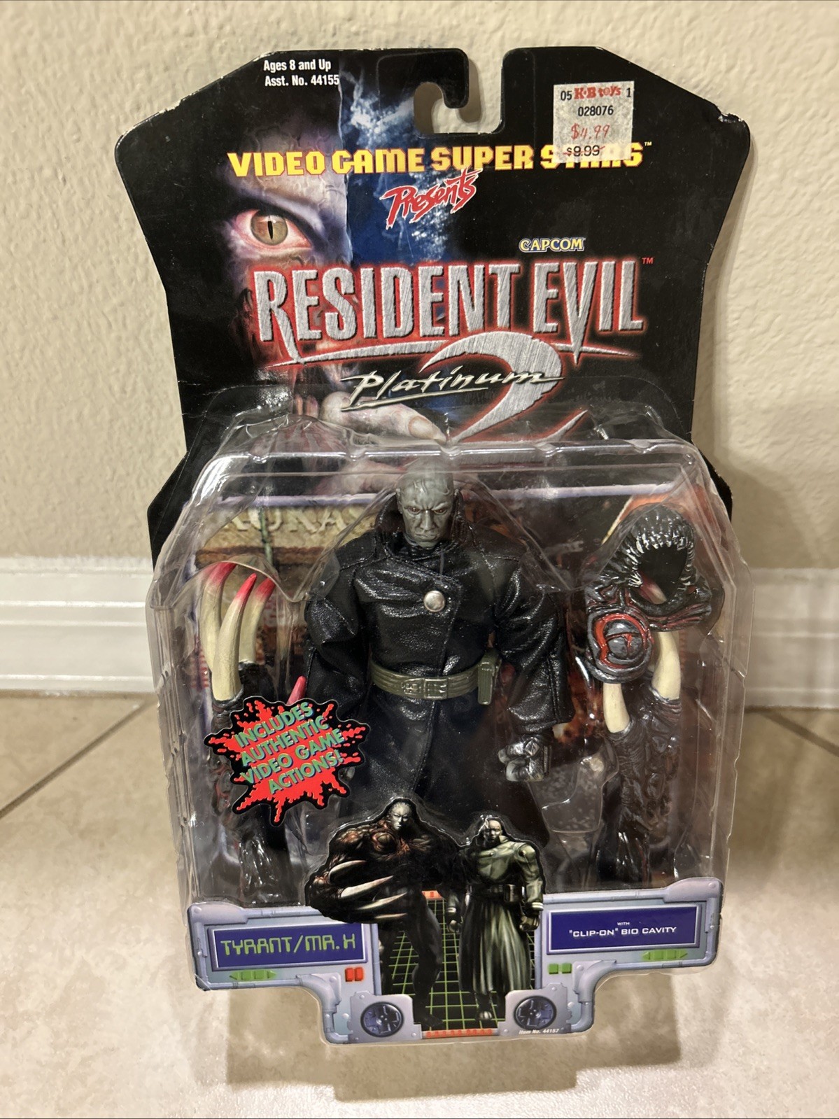 1998 Resident Evil 2 Platinum Super Stars Tyrant / Mr. X Action Figure