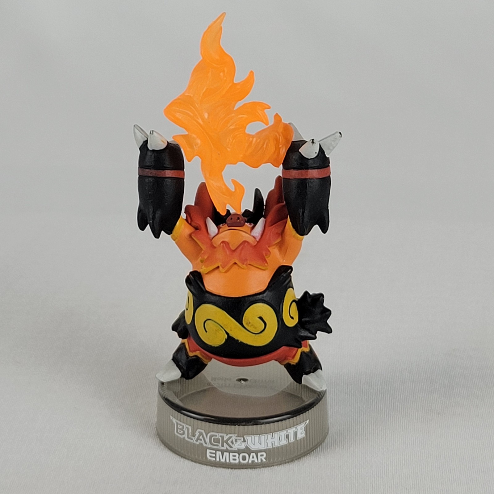 Figurina EMBOAR - 2011 Pokemon Nero e Nero Tappo Bottiglia Giocattolo con Base Oscura