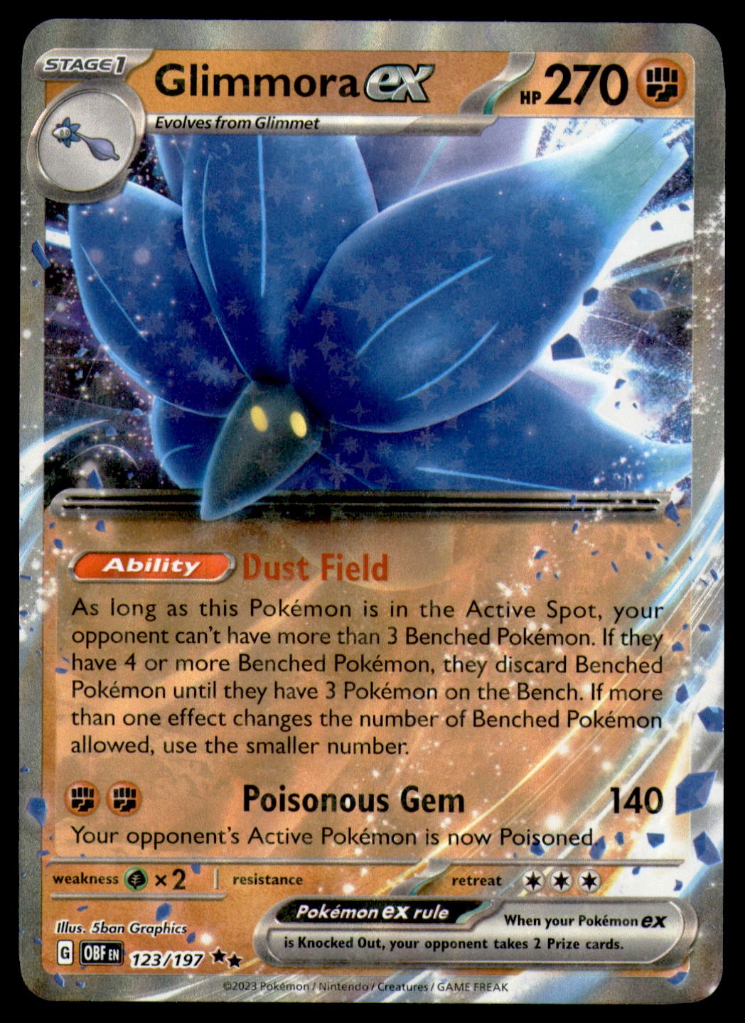 Pokémon TCG Fiamme Ossidiana Glimmora 123/197