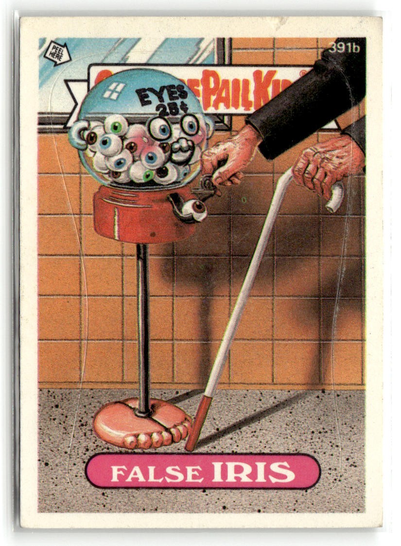 Topps Spazzatura Secchio Bambini 1987 Serie 10 #391b Falsa Iris