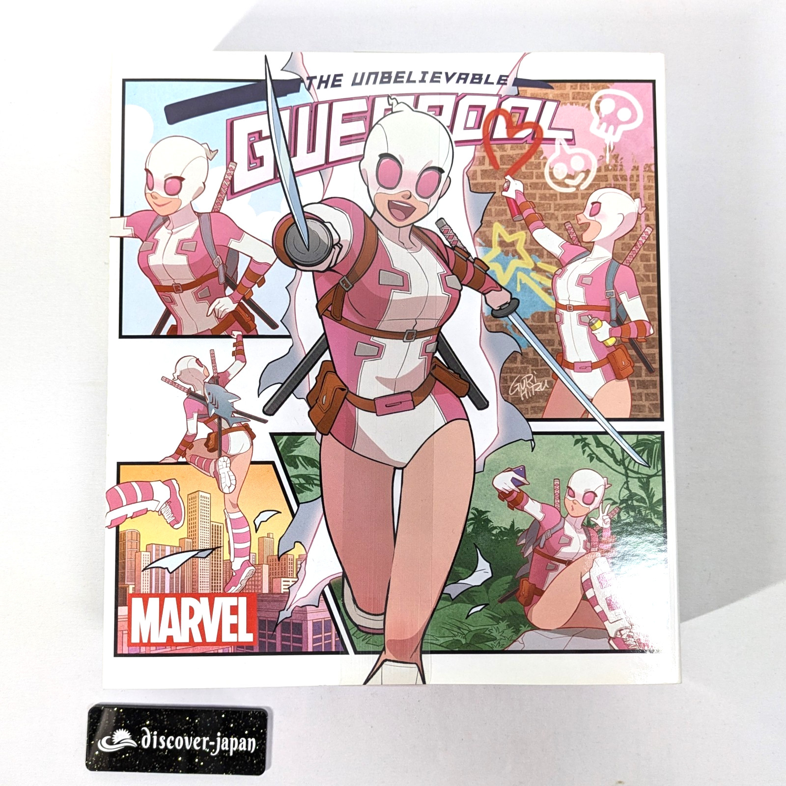 Rara action figure giocattolo MAFEX n.071 Gwenpool MARVEL Comics Medicom Giappone SIGILLATA
