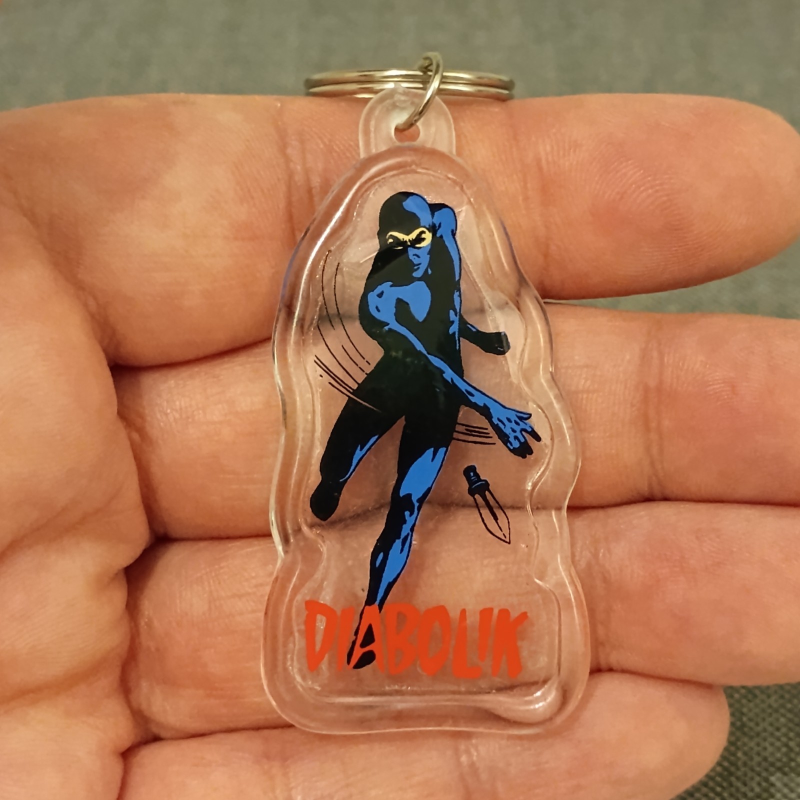 Diabolik Portachiavi Gadget trasparente 1985