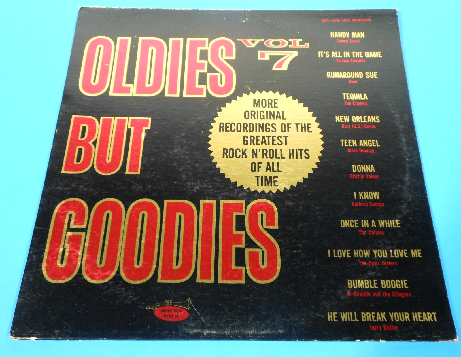 OLDIES BUT GOODIES VOL 7 LP 1964 MONO ORIGINAL PRESS GREAT CONDITION! VG+/VG+!!A