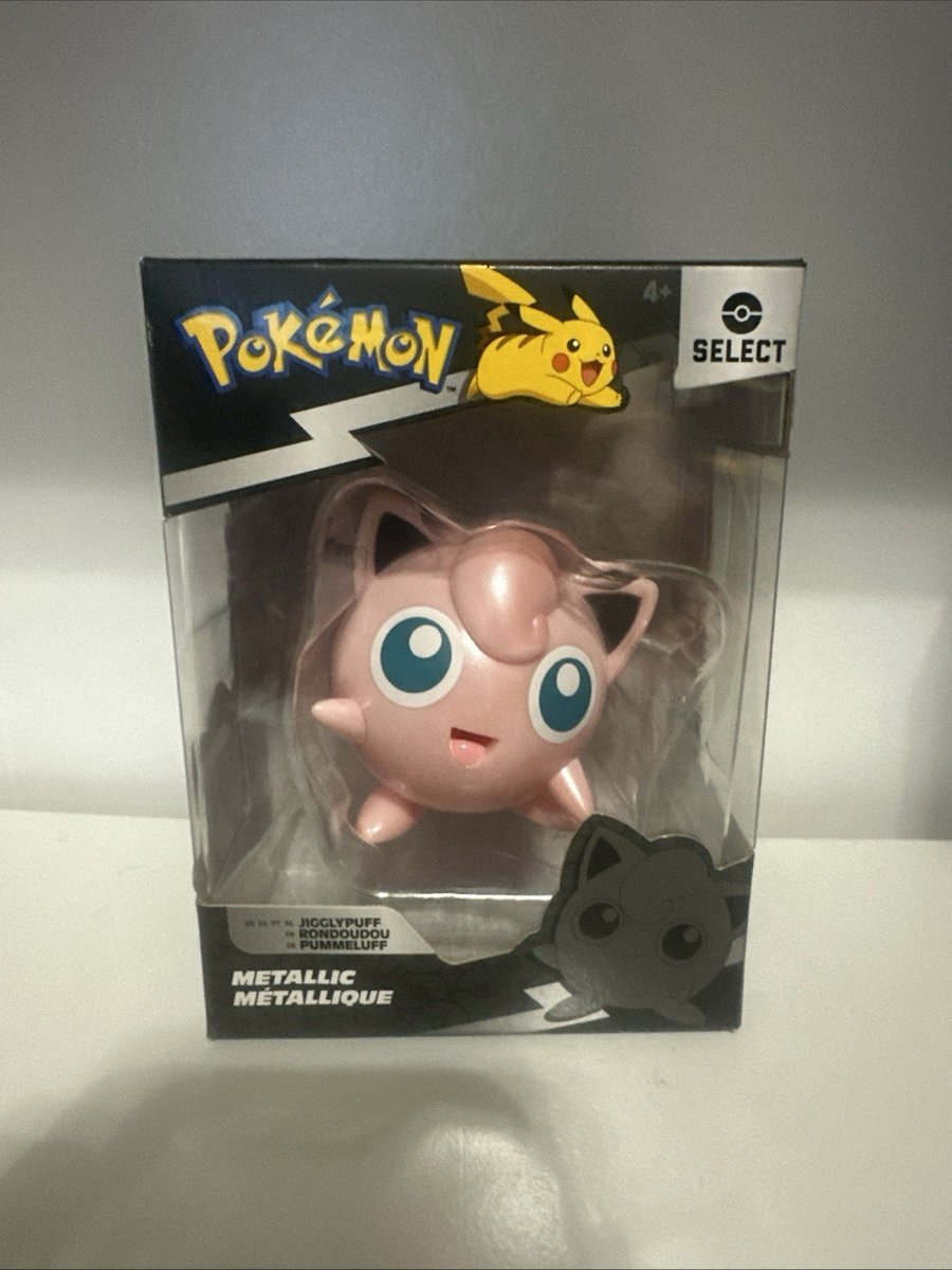 NUOVO SIGILLATO Pokemon Select Series 2 Metallico Jigglypuff Action Figure Giocattolo 3"
