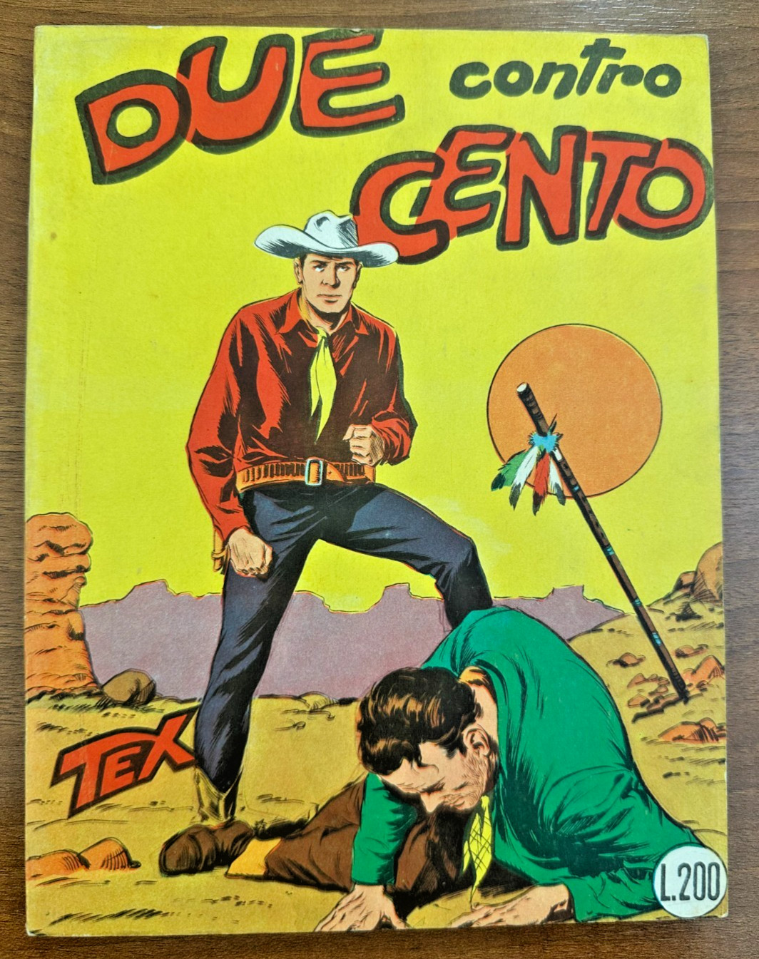 BONELLI TEX N.8 DUE CONTRO CENTO - SPILLATO 478 CENSURATO BELLISSIMO