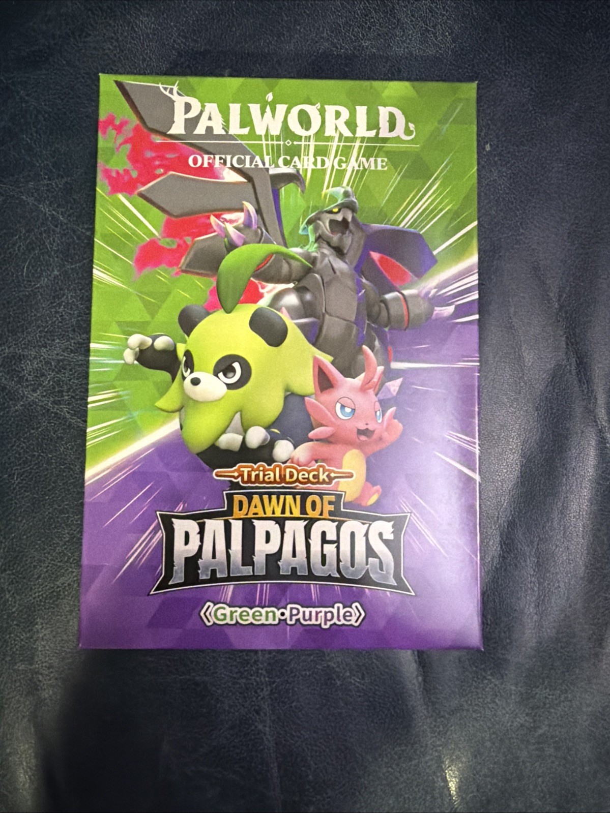 PALWORLD GIOCO DI CARTE UFFICIALE DAWN OF PALPAGOS: MAZZO DI PROVA VERDE-VIOLA INGLESE
