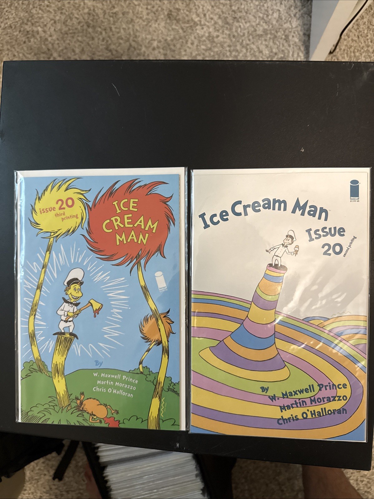 Ice Cream Man Comic #20 2nd Print & 3rd Print Dr. Seuss 2020 Image Pristine!