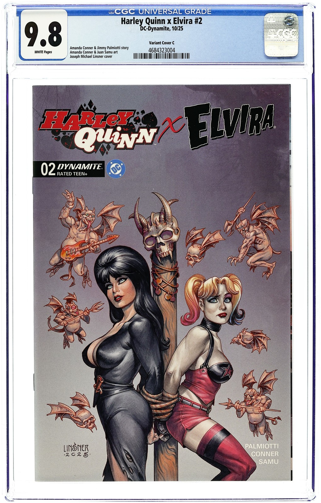 Harley Quinn x Elvira #2C CGC 9.8 2025 4684323004