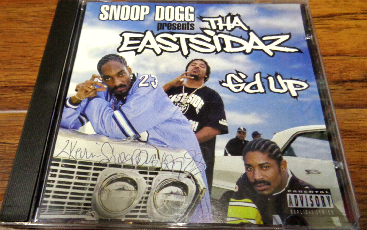 SNOOP DOGG PRESENTS EAST SIDAZ G'D UP CD SINGLE *SIGNED* VGC 1999