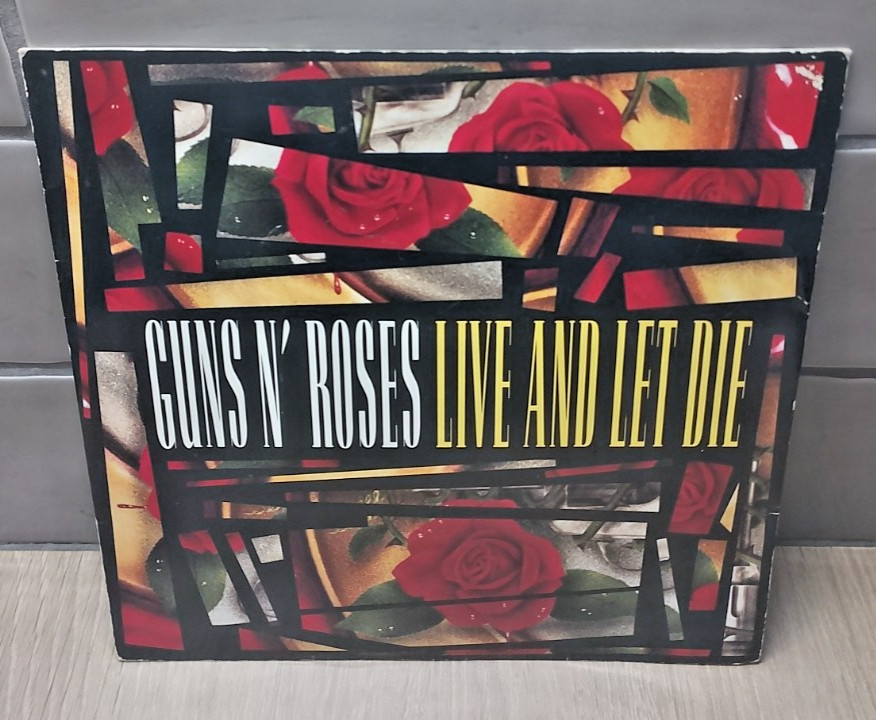 Vinyl 7" Single Guns N' Roses – Live And Let Die VG+/VG+ UK pressing rock