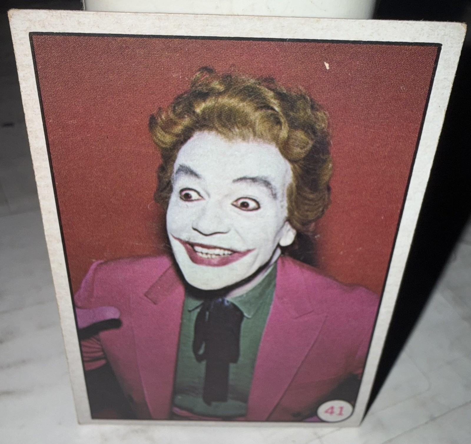 Carta Joker Topps Batman Bat Laffs 1966 vintage 41 DC non sportiva Trading Card