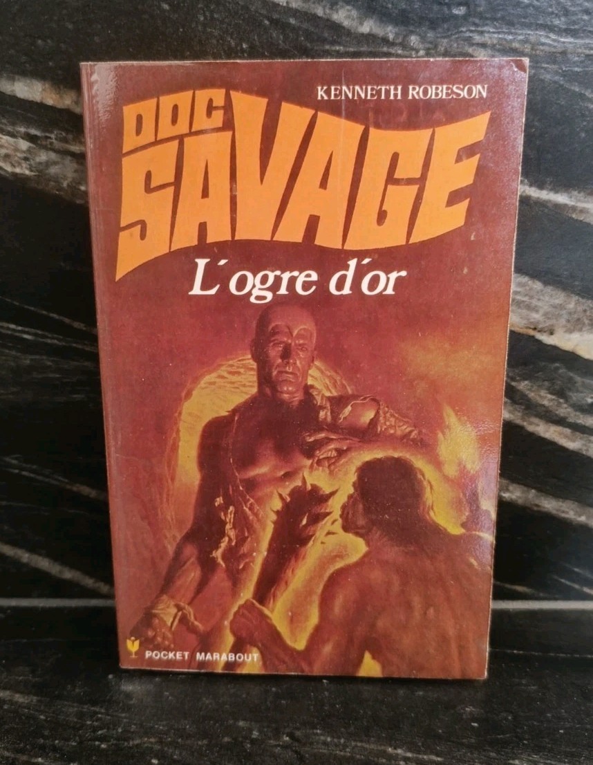 K. ROBESON DOC SAVAGE 35 OGRE D'OR POCKET MARABOUT 127 TBE BAMA HOMME DE BRONZE