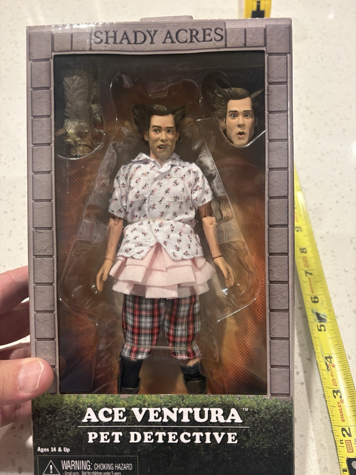 Modellino NECA Ace Ventura Pet Detective Shady Acres nuovo in confezione
