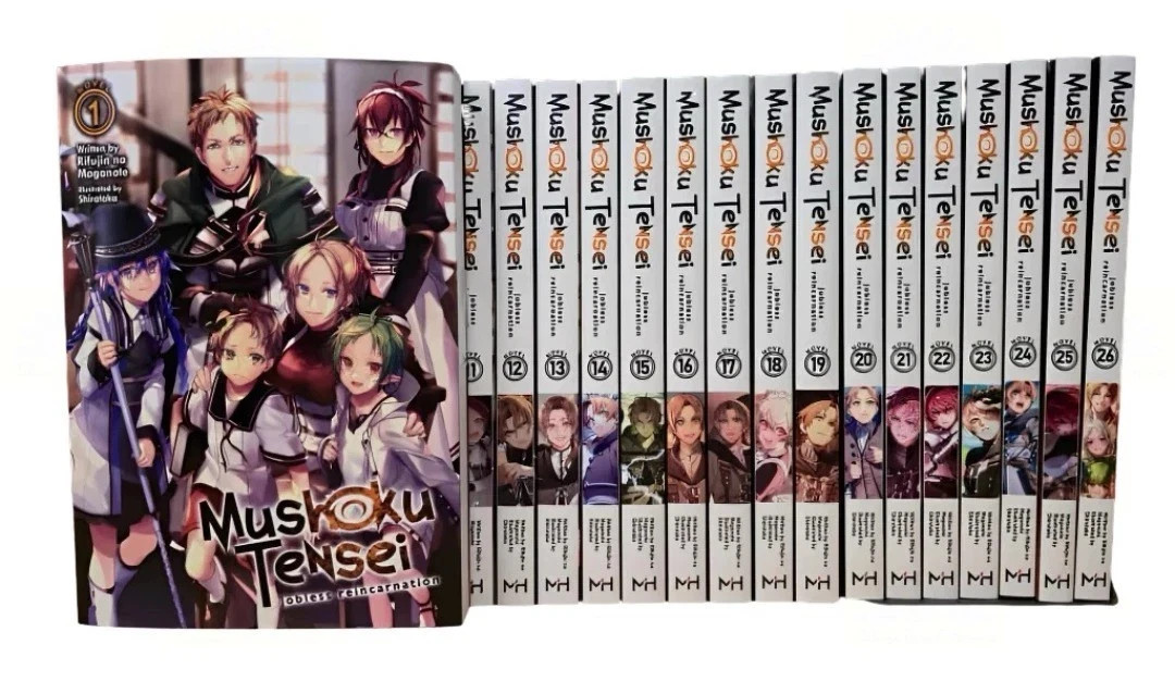 Mushoku Tensei Reincarnazione Senza Lavoro Light Novel Inglese Vol. Set 1-26 SPEDIZIONE VELOCE