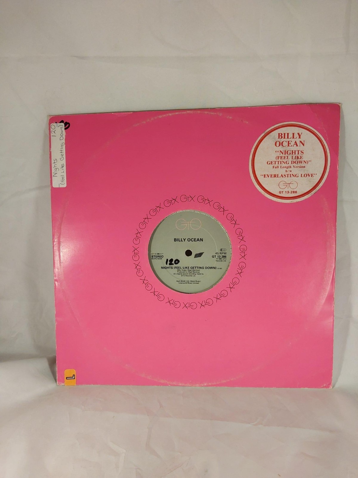 Billy Ocean - Nights Feel Like Getting Down 12" Single Vinyl / UK Import Record