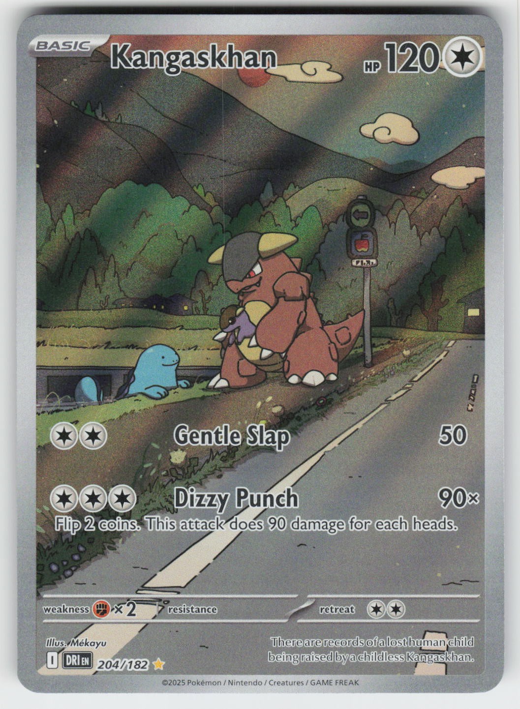 Kangaskhan Holo Illustration Rare SV10: Destined Rivals 204/182 NM