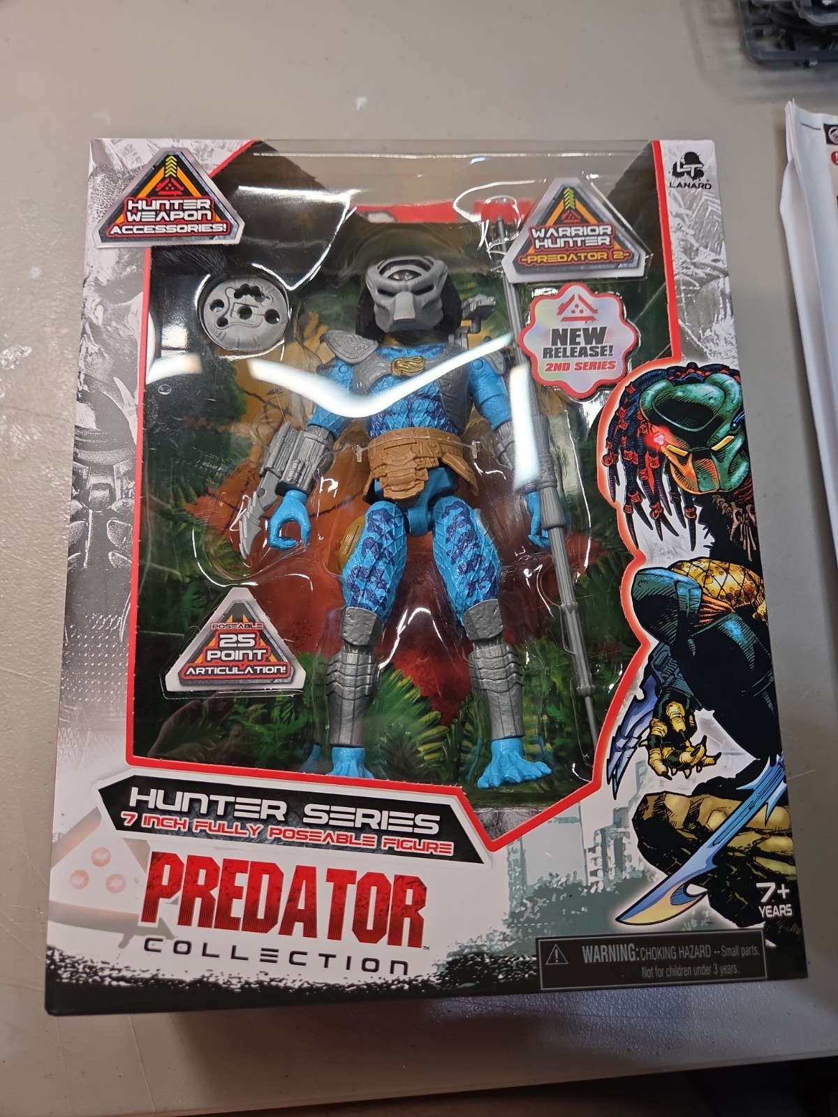 Warrior Hunter Predator 2 Lanard Action Figure Blue 2022 2nd Series Collection