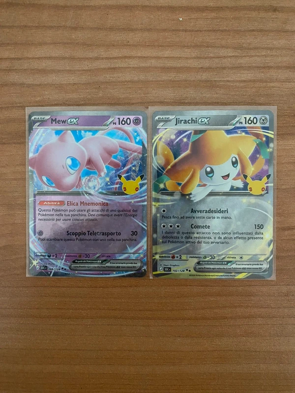 Mew ex / jirachi ex 30th