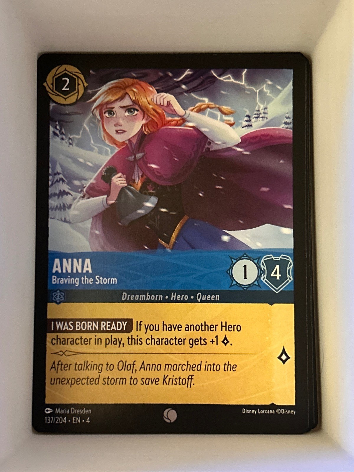 Anna - Braving the Storm 137/204 Common Ursula's Return Lorcana Near Mint