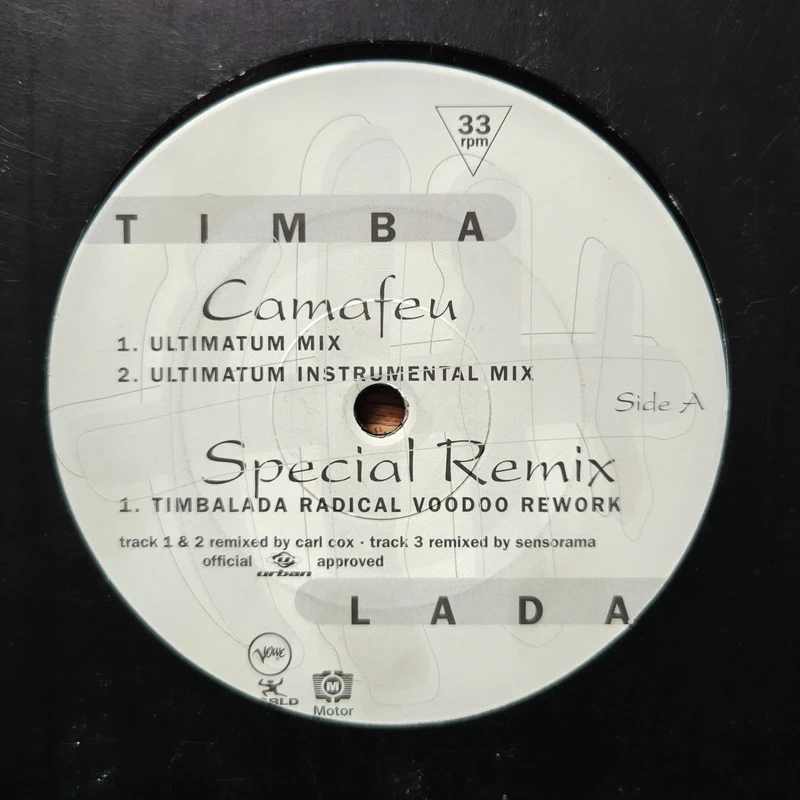 Carl Cox Present: Timbalada -  Camafeu / VG+ / Tribal, Hard Trance