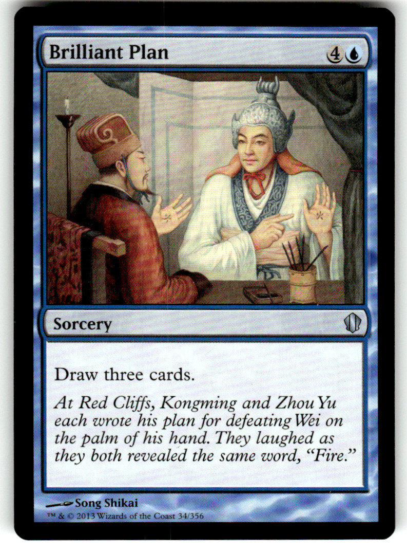 Brilliant Plan Commander 2013 34 U Magic: The Gathering quasi nuovo