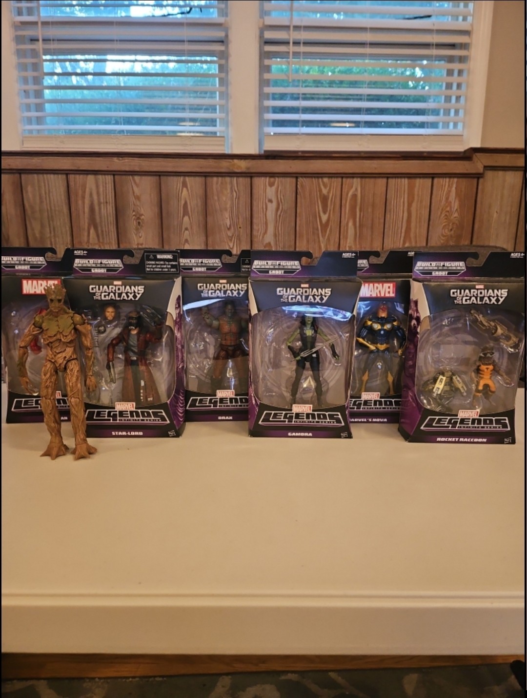 Marvel Legends Infinite Series Costruisci una Figura Adulto Groot Set Completo