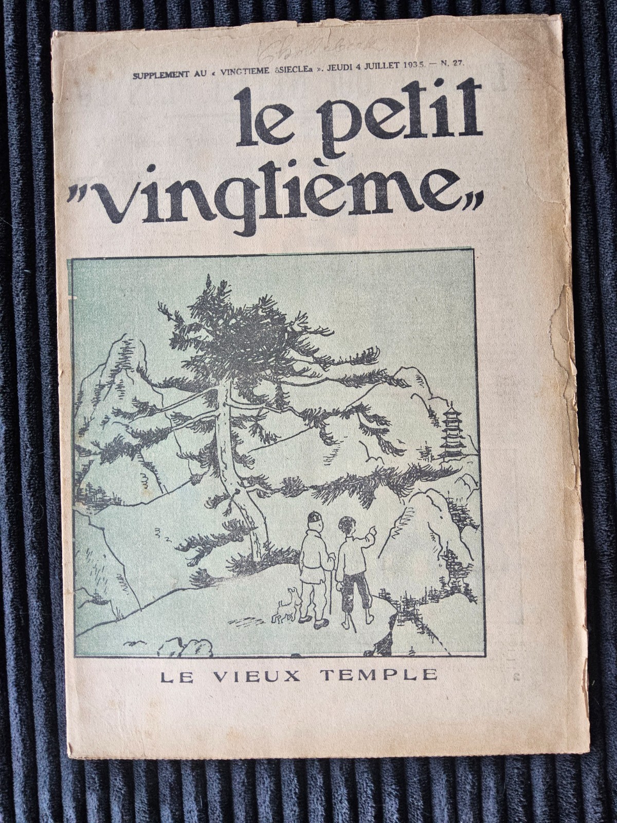 Tintin - Petit Vingtième - Numéro 27 de 1935