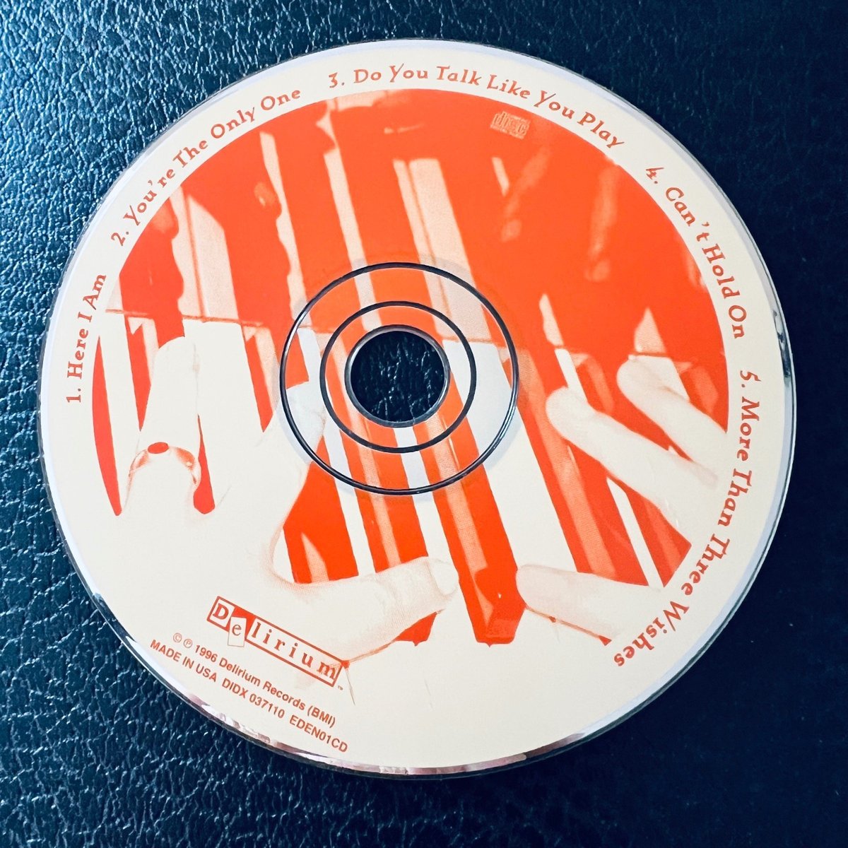 Eden White Here I Am Used CD No CASE 1996 US Indie Alternative Rock Pop Delirium