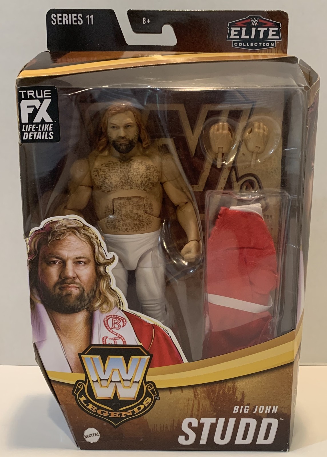NUOVO WWE Legends Elite Collection Series 11 Big John Studd dettagli realistici 2021