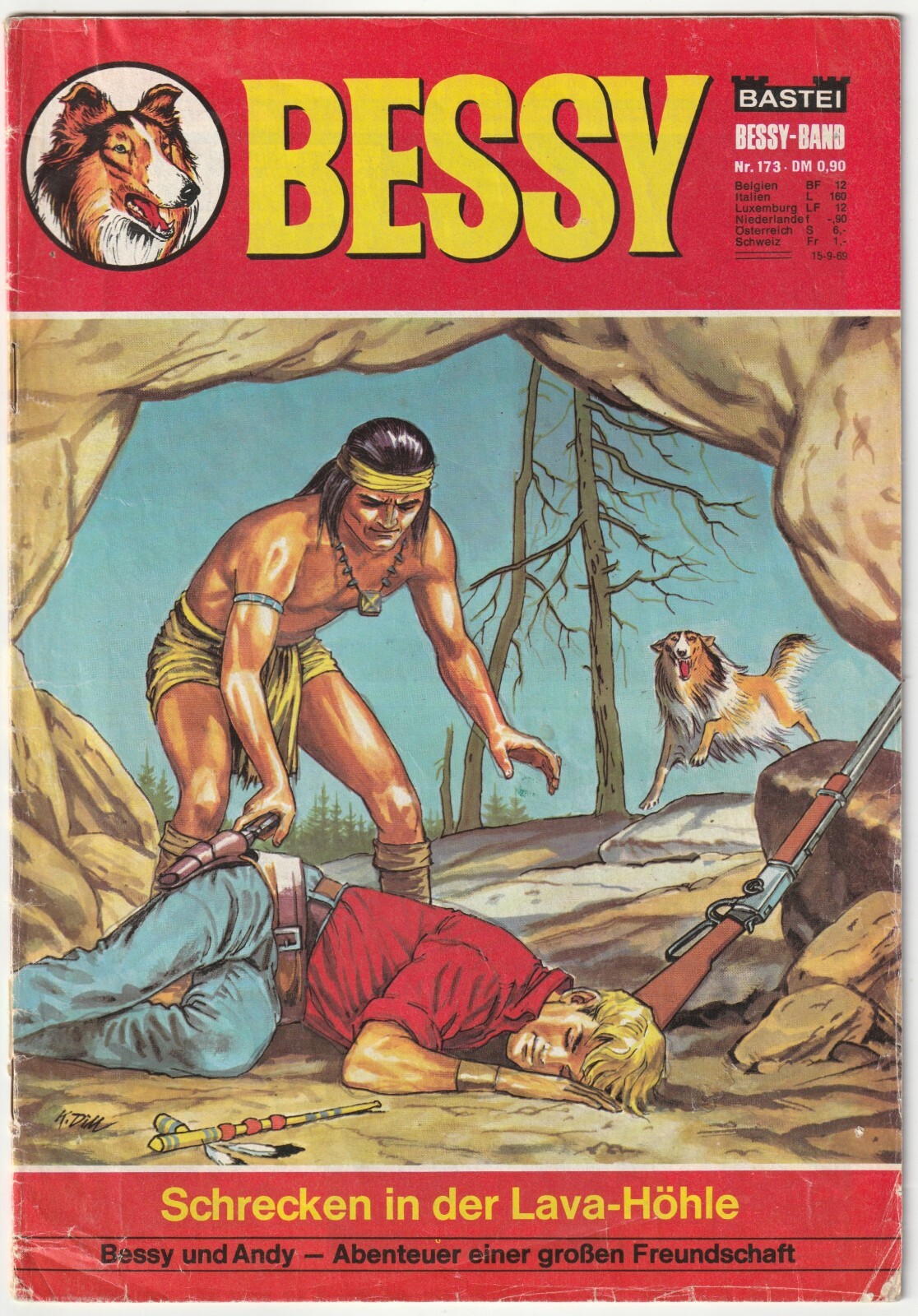 ✪ BESSY #173 Orrore nella grotta della lava, Bastione COMICHEFT Z2/2- *Western
