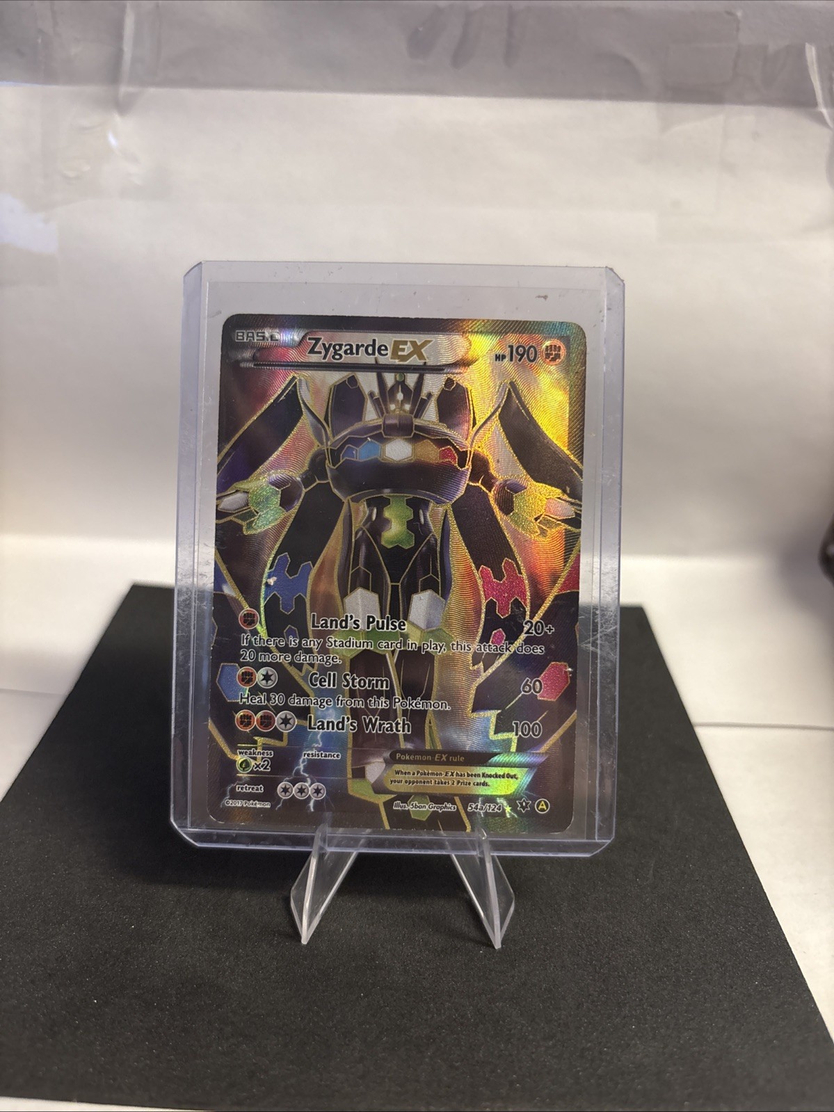Pokémon TCG Zygarde EX Full Art Ultra Rare Card 54a/124 XY Fates Collide