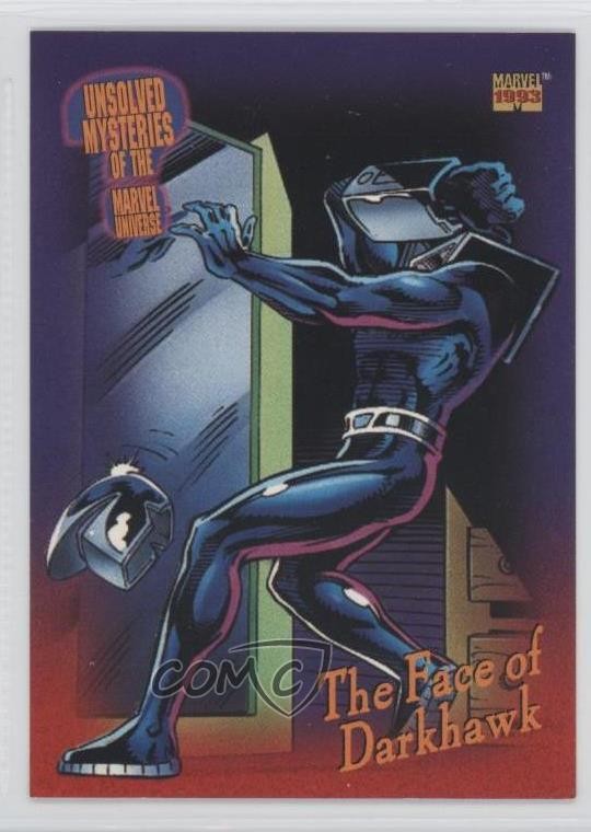 1993 SkyBox Marvel Universe Series IV Unsolved Mysteries Darkhawk #138 1g9