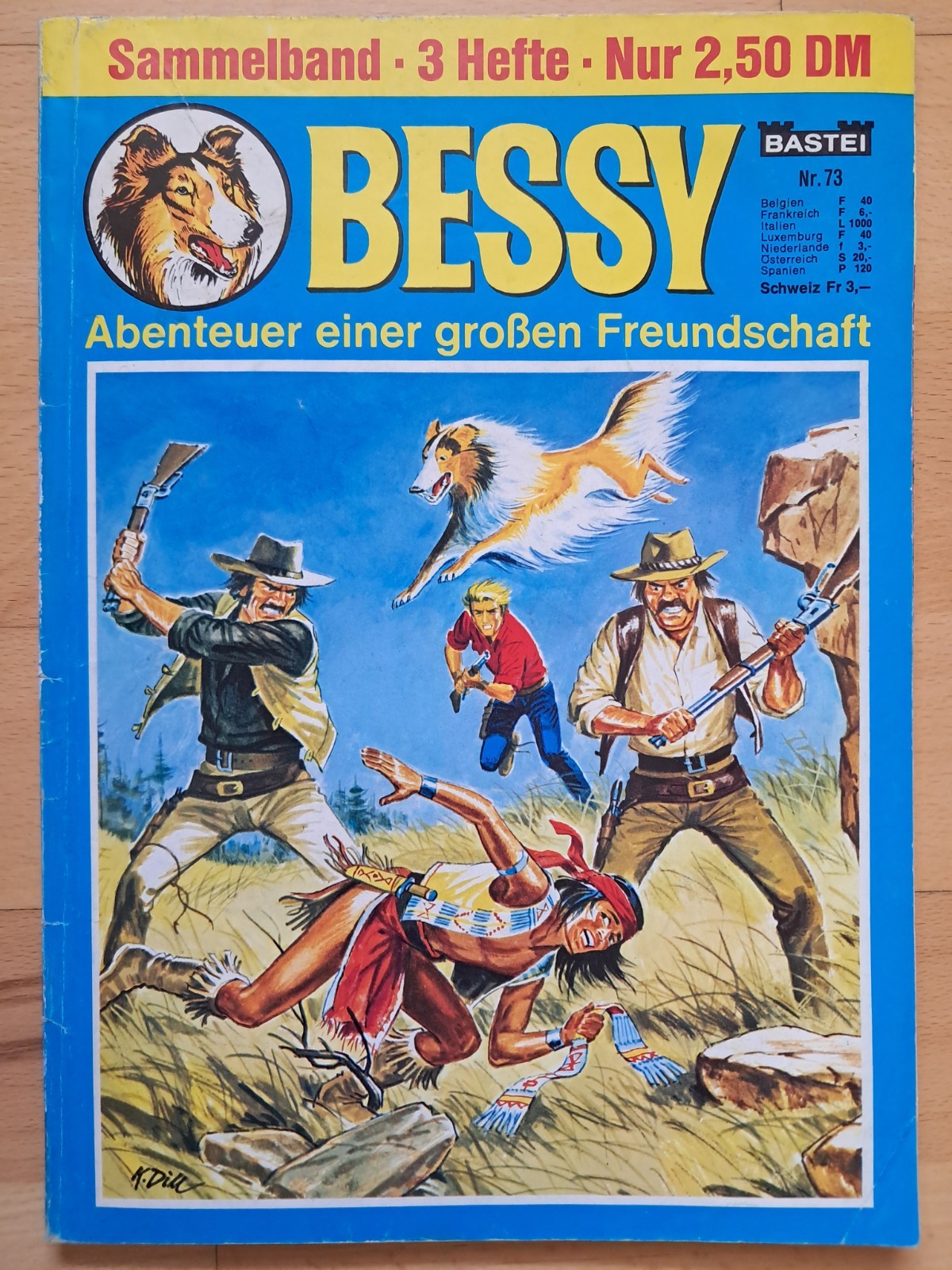 Volume da collezione Bessy n.73 con Bessy n.605, seconda edizione n.40, 38 - BASTEI COMIC