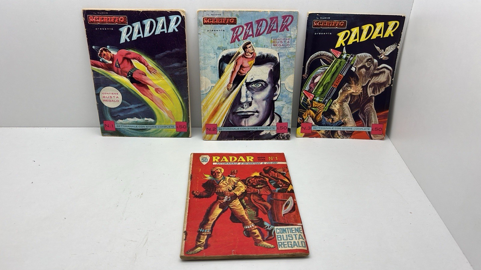 Il nuovo Sceriffo presenta Radar 1961 N. 1,2 e 3 + Radar nuova serie n. 1 