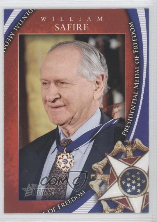 2009 Topps Heritage American Heroes Edition William Safire #MOF-25 0a1