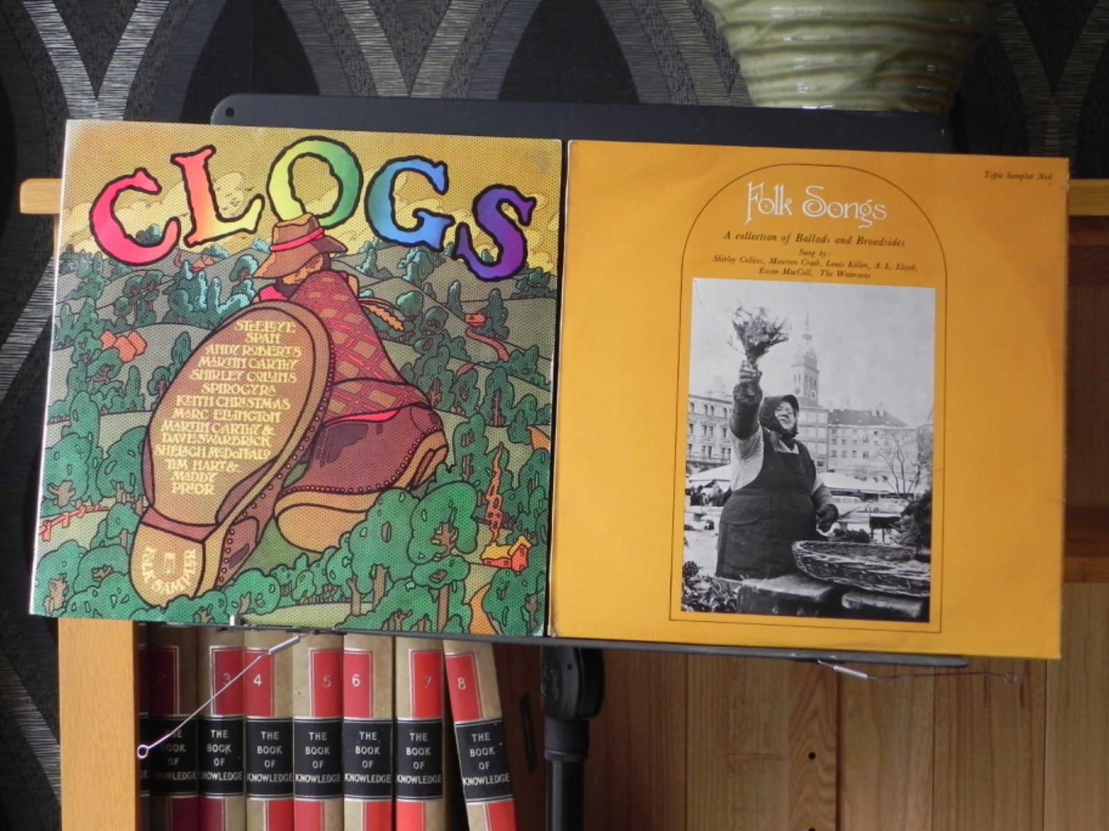 2x Folk Sampler – Clogs + Folk Songs -UK Issues Ex/Ex